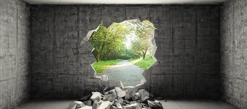 broken wall