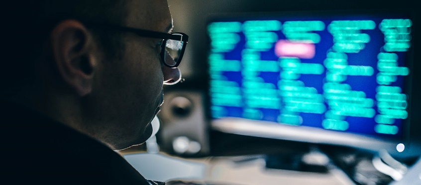 Cybersecurity Expert Analyzing Data Breach Risks